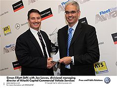Volkswagen Commercial Vehicles wins Fleet Van Manufacturer of the Year Volkswagen Commercial Vehicles wins Fleet Van Manufacturer of the Year