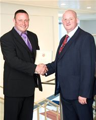 Lee Clinton, Senior Operations Manager for telent Rail and Brian Beck, Environment Manager, Safety and Sustainable Development for Network Rail Lee Clinton, Senior Operations Manager for telent Rail and Brian Beck, Environment Manager, Safety and Sustainable Development for Network Rail