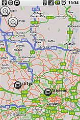 Palringo showing contacts on a map Palringo showing contacts on a map