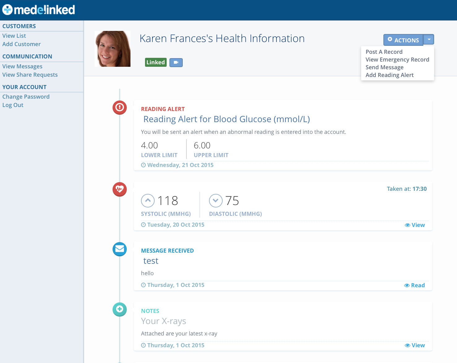 medelinked personal health timeline realwire realresource
