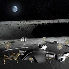 3D printed moon base SinterHab 3D printed moon base SinterHab