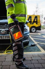 AA technician with thermal imaging Panasonic TOUGHBOOK