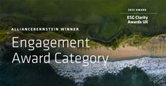 AllianceBernstein Recognized By ESG Clarity UK Awards