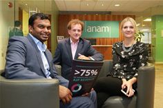 Clive Steady, Anam’s Director of Sales (centre) with Irfan Abubaid, Assistant Vice President for HGC’s Global Messaging International Business and Joanna Kuligowska, Head of Sales – Messaging Services Clive Steady, Anam’s Director of Sales (centre) with Irfan Abubaid, Assistant Vice President for HGC’s Global Messaging International Business and Joanna Kuligowska, Head of Sales – Messaging Services