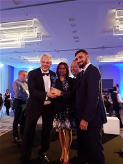 Novartis with their award Novartis with their award
