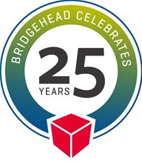 BridgeHead 25th Anniversary logo BridgeHead 25th Anniversary logo