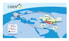 CAREN network topology map CAREN network topology map
