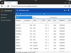 The new mobile compatible web interface for Macro 4's Columbus Z The new mobile compatible web interface for Macro 4's Columbus Z