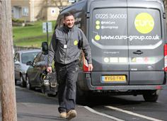 Curo van and employee Curo van and employee