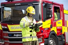 A demountable Panasonic TOUGHBOOK 33 device in use with Dorset & Wiltshire Fire and Rescue Service