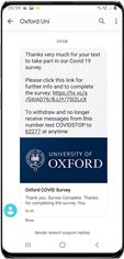 Covid-19 Oxford University Mobile Survey Covid-19 Oxford University Mobile Survey
