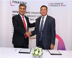 (Left) Anoop Sonpar, Regional Director at Finastra seals the deal with (Right) Mr Win Lwin, Managing Director at KBZ Bank (Left) Anoop Sonpar, Regional Director at Finastra seals the deal with (Right) Mr Win Lwin, Managing Director at KBZ Bank