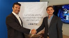 Regional Sales Director Fabián Burgos of Newtec (left) with Pablo Mosiul, CEO of Orbith Regional Sales Director Fabián Burgos of Newtec (left) with Pablo Mosiul, CEO of Orbith