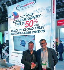 Phil Martin of Rapid4Cloud (left) and Phil Burgess of Inoapps (right) celebrate Global Alliance