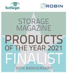 Robin.io selected as finalist of the annual Products of the Year Awards by TechTarget's Storage Magazine and SearchStorage