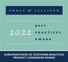 SANDSIV awarded 2022 Product Leader in European VoC Industry by Frost & Sullivan