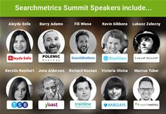 Speakers at Searchmetrics Summit in London Speakers at Searchmetrics Summit in London