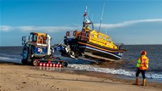 Skegness training with Launch and Recovery tractor
