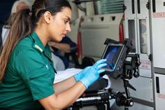 Docked TOUGHBOOK G2 in an ambulance