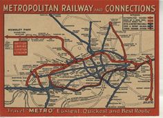 The original Metroploitan Line map The original Metroploitan Line map