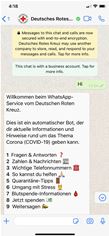 WhatsApp bot for the German Red Cross WhatsApp bot for the German Red Cross