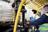 Device in forklift