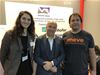 Simone Walter of Fraunhofer HHI, President of the VRIF, Rob Koenen and Devon Copley of Imeve at the VRIF stand at IBC2018