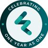 One Year as One Square Logo