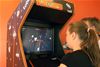 EyeAsteroids arcade game 1 