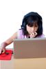 Child with laptop