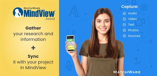 MatchWare Releases the MindView Assist App to make Research on the go a Breeze