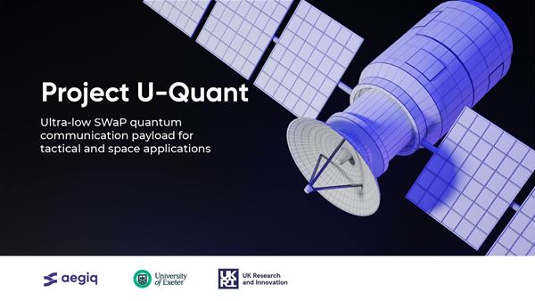 Aegiq launches project U-Quant in partnership with the University of Exeter to help power space communications