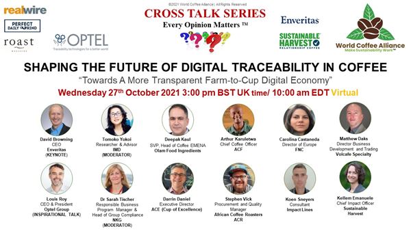 World Coffee Alliance (WCA) Announces Keynote, Inspirational Speaker, Event Partners and Confirmed Panel Speakers at WCA Cross Talk Series